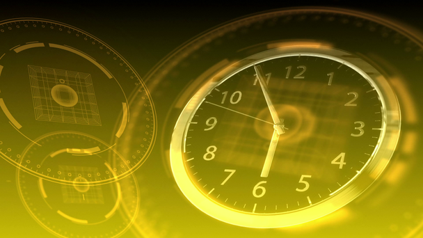 Time Flies - Hi-tech Clock 89 (HD) - Footage, Video