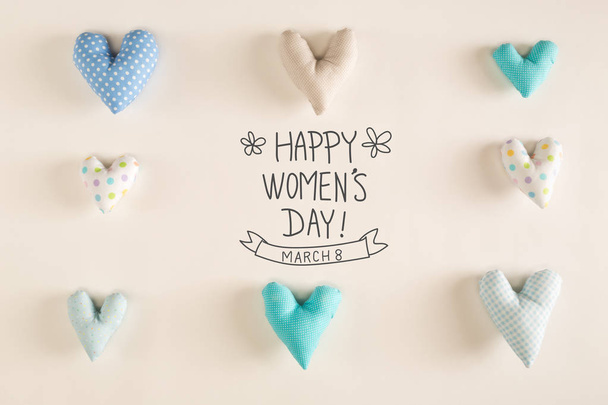 Women Day message with cushions - Фото, изображение