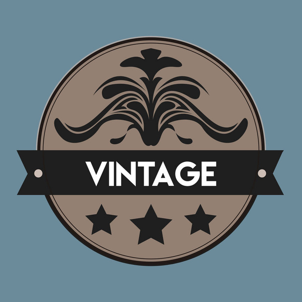 Isolated vintage label - Vector, afbeelding