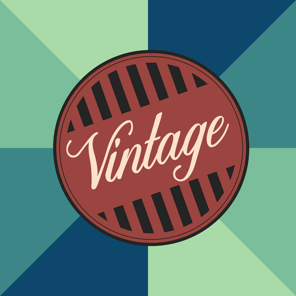 Isolated vintage label - Vector, Imagen