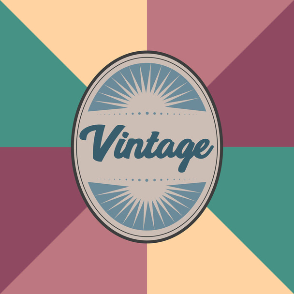 Isolated vintage label - Vector, afbeelding