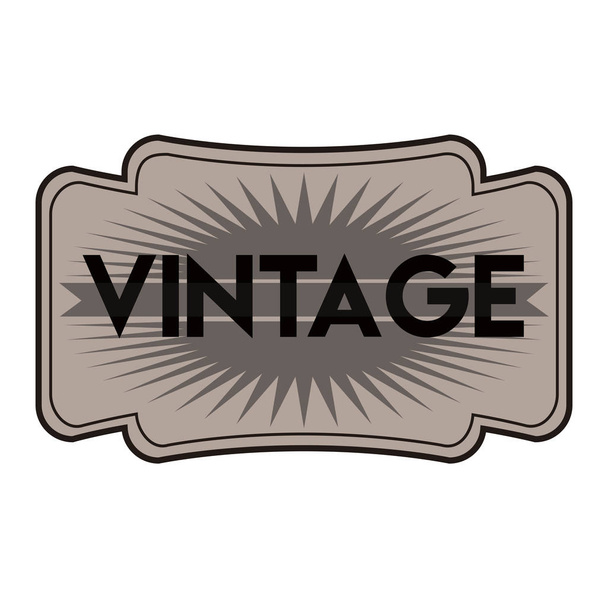 Isolated vintage label - Vecteur, image