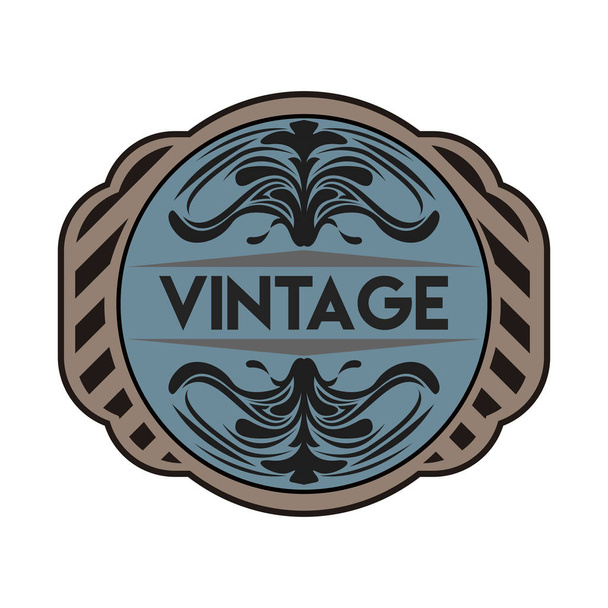 Isolated vintage label - Vektor, kép