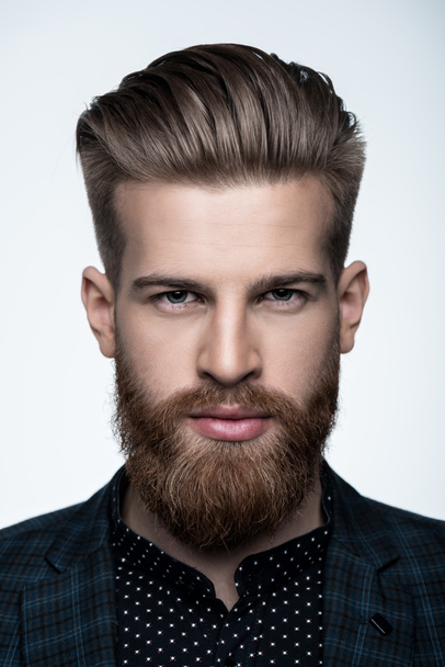 stylish bearded man - Photo, Image