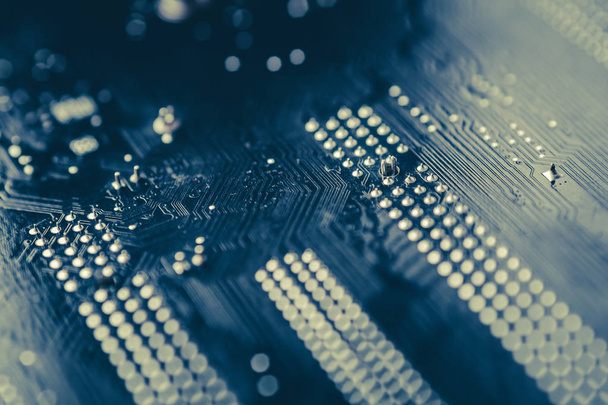 Tech science background. Circuit board. Electronic computer hardware technology. - 写真・画像