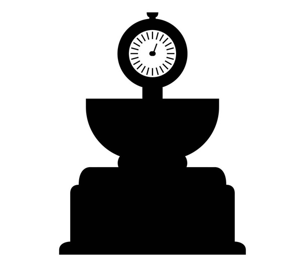 icona illustrata bilance da cucina su sfondo bianco
 - Vettoriali, immagini