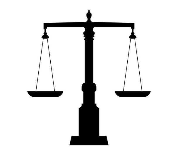 Ícone de equilíbrio ilustrado sobre um fundo branco
 - Vetor, Imagem