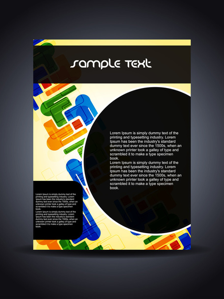 Presentation of creative flyer or cover design. - Вектор,изображение