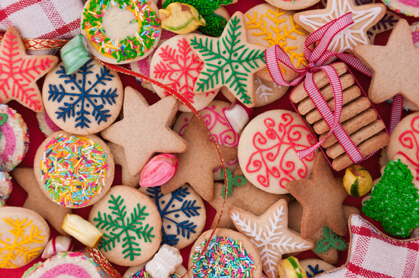 Biscuits de Noël décorés
 - Photo, image