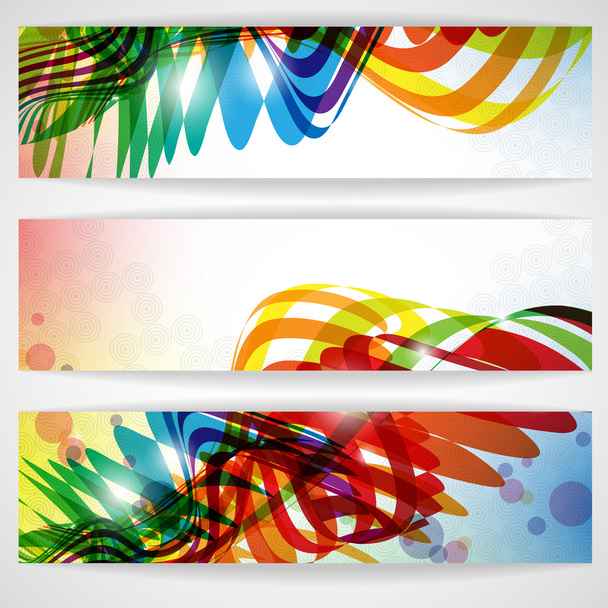 Abstract colorful banner. - Vettoriali, immagini