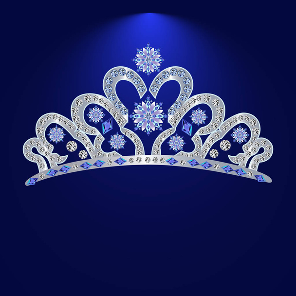 tiara con piedras preciosas 1
 - Vector, Imagen
