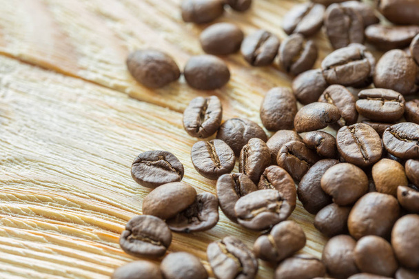 dark brown coffee beans close-up - Photo, Image