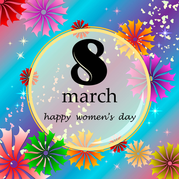  March 8 - Women's Day - Vektor, obrázek