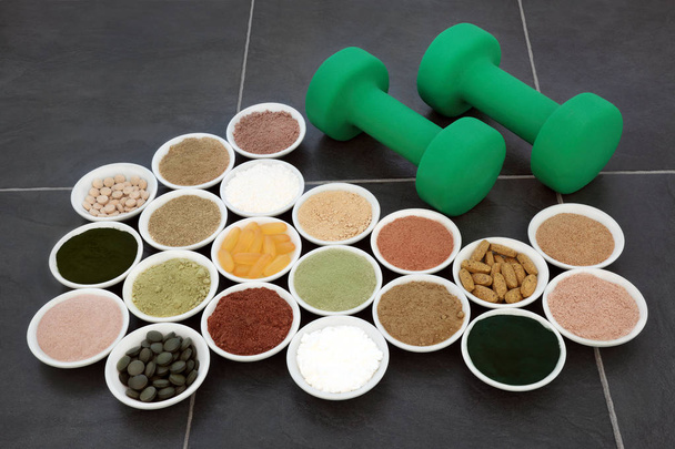 Body Building Powders and Vitamin Supplements - Photo, Image