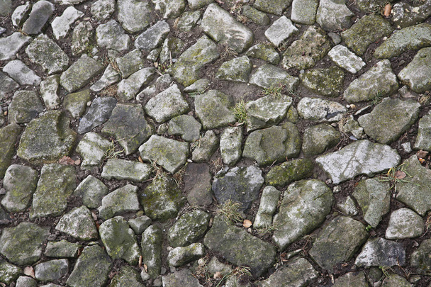 Cobblestone road erratic pattern - Photo, Image