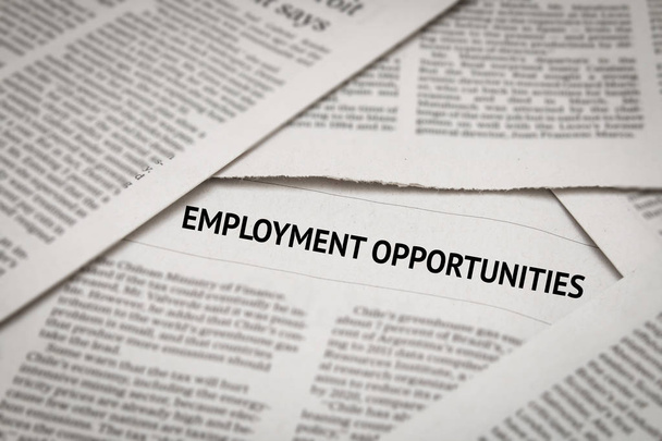 Τίτλος ευκαιρίες απασχόλησης - Φωτογραφία, εικόνα