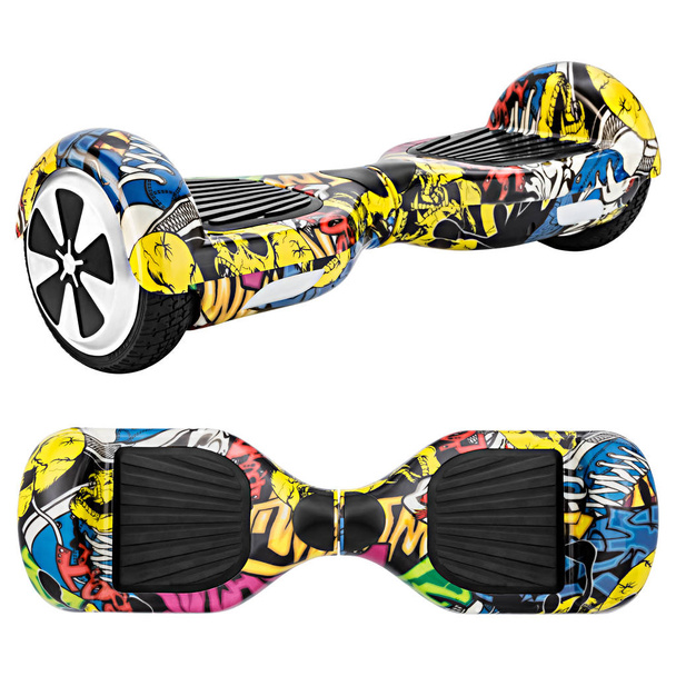 Yellow and red hover Board - Photo, Image