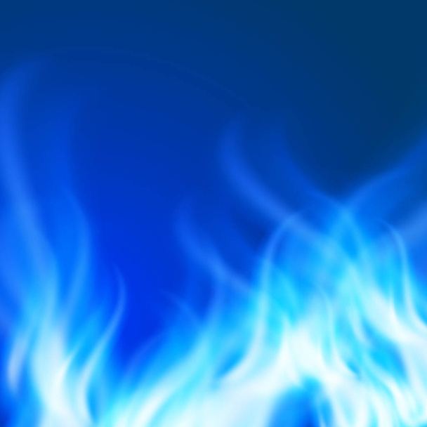 Abstract blue fire background - Vector, Image