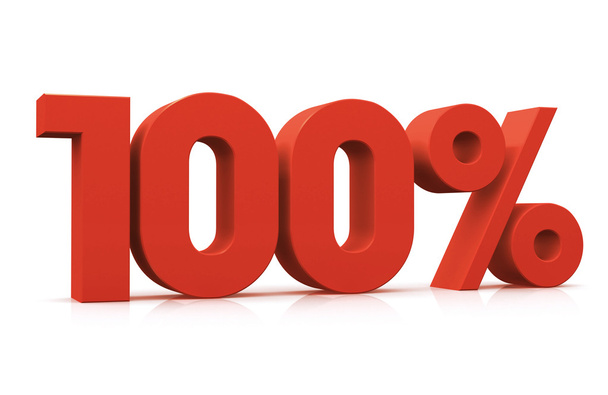 Percentage 100% - Φωτογραφία, εικόνα