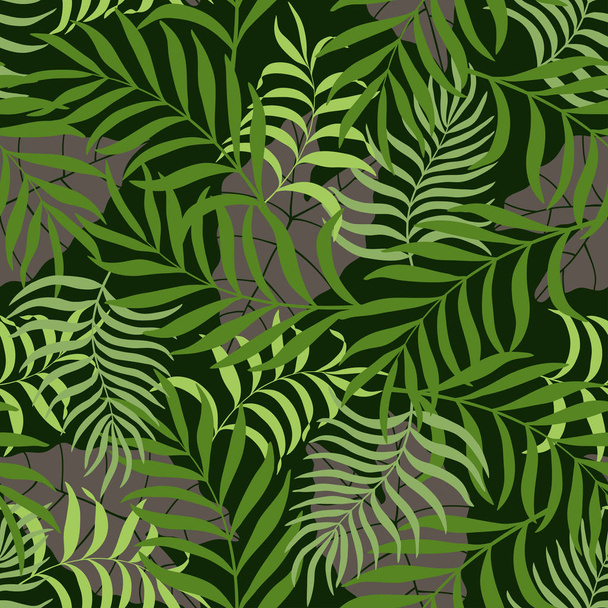 Tropical background with palm leaves.  - Vektor, kép