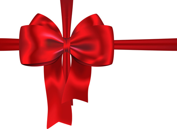 Red gift ribbon - Vector, Image