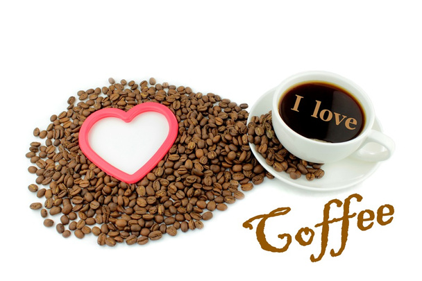 Я люблю кофе.
 . - Фото, изображение