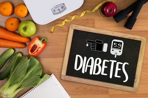  a diabetes test,  health Medical Concept , Obesity , blood test - Фото, изображение
