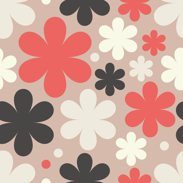 Seamless floral background. Print. Cloth design, wallpaper. - Vektör, Görsel