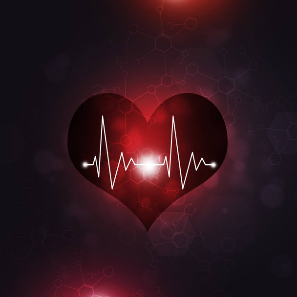 Abstract Cardio Medical Background - Photo, Image