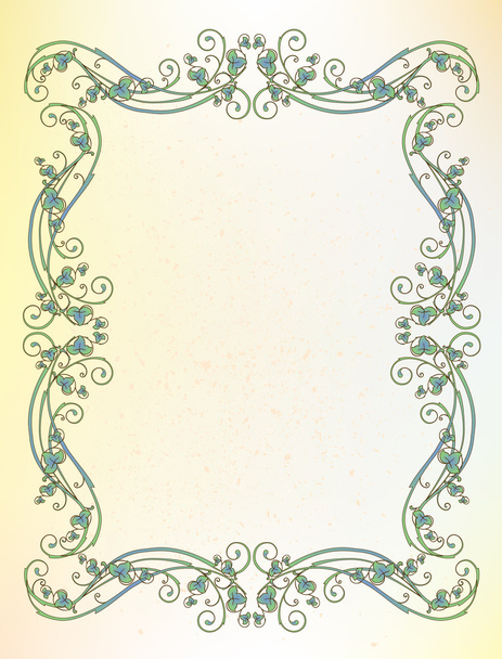 Floral frame - Vektor, kép