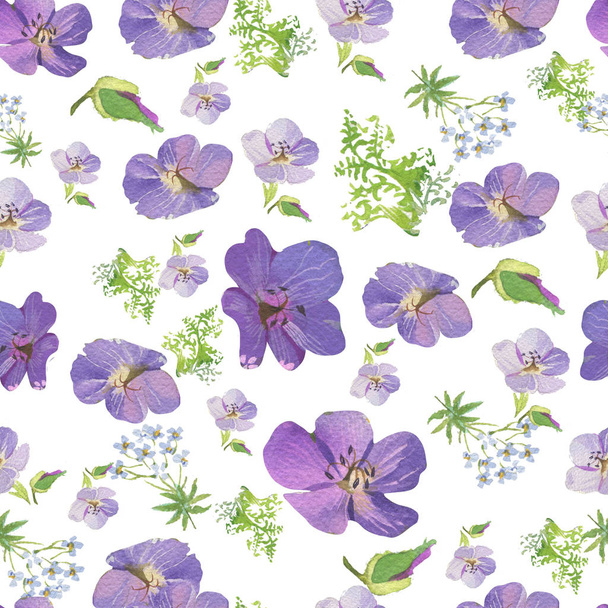 vintage seamless floral pattern - Foto, afbeelding