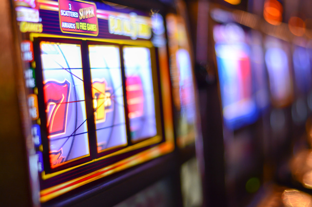 Slotmachines en gokken verslaving in Las Vegas  - Foto, afbeelding