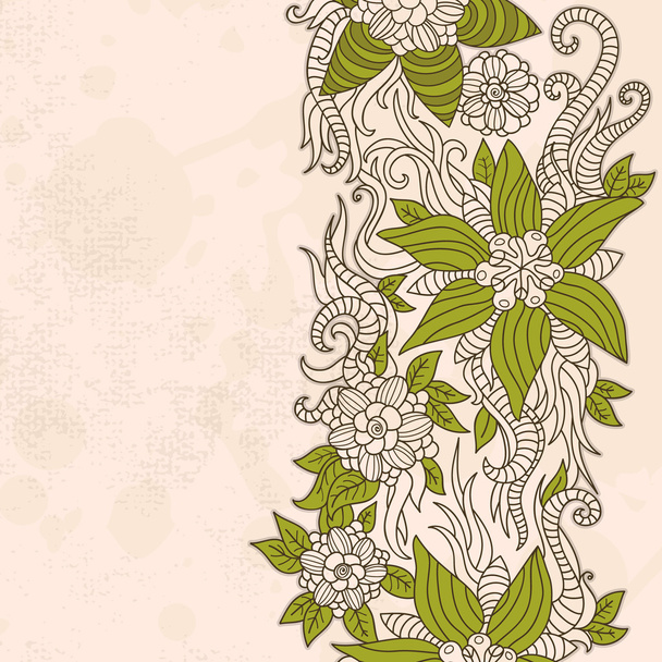 Vintage texture with floral pattern - Wektor, obraz