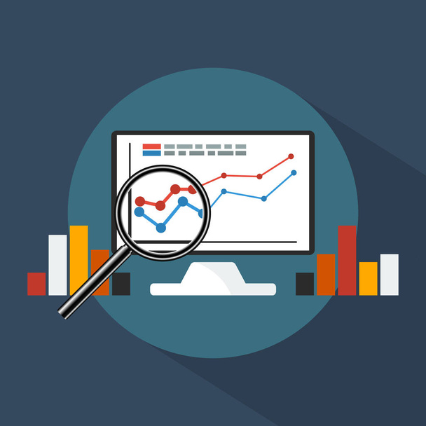 Concept banner of business analytics. - Vector, Image