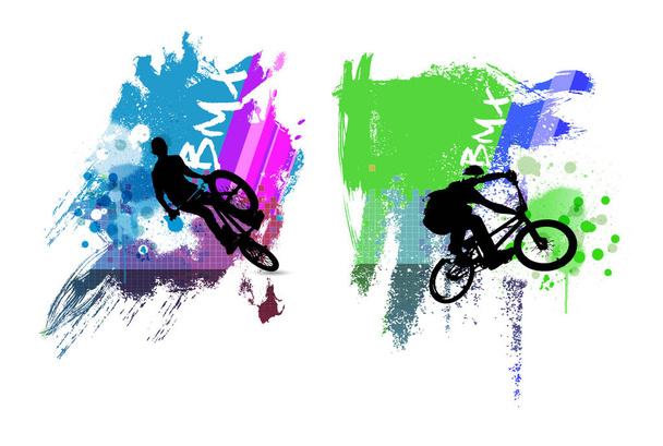 BMX sport illustration - Vector, Image