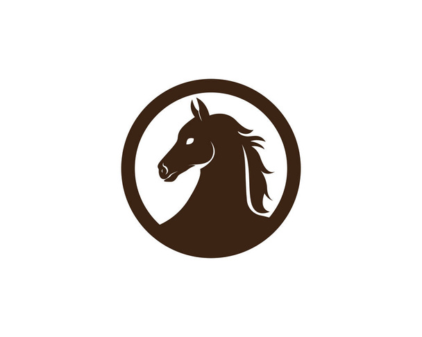 Hevosen logon malli Vektorin merkit ja symbolit
  - Vektori, kuva