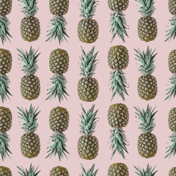 Naadloze ananas patroon  - Foto, afbeelding
