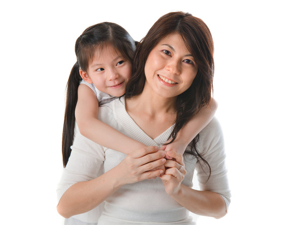 Asian mother and daughter - Foto, Imagen