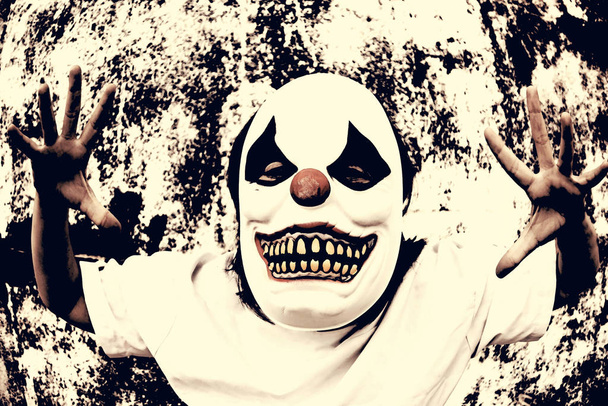 Clown scaring mask - Photo, Image