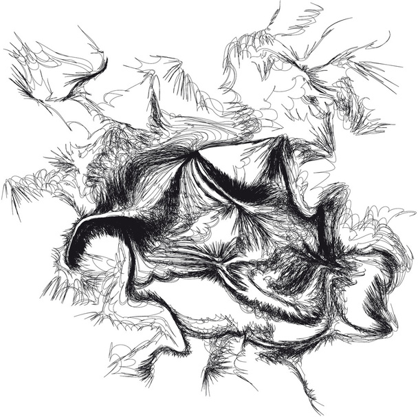 abstraktní skica velbloudí - Fotografie, Obrázek