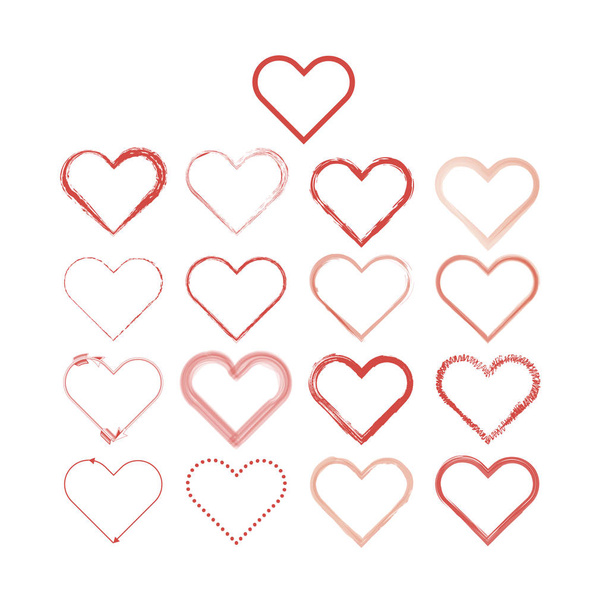 Corazón amor conjunto vector
 - Vector, Imagen