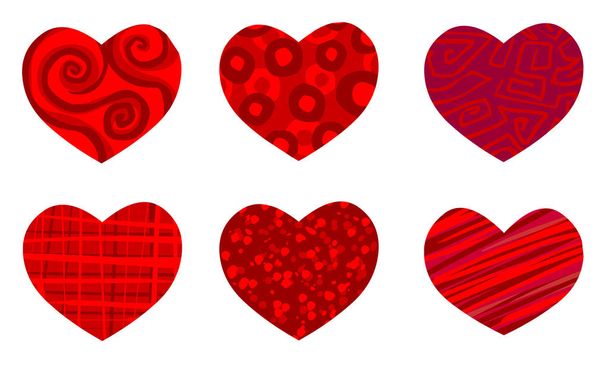 Amor corazones varios
 - Vector, Imagen