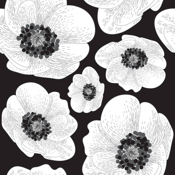 Floral seamless pattern.  - Vector, afbeelding