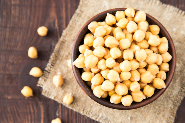 Cooked Chickpeas on a bowl. Chickpeas is nutritious food.  - Foto, imagen
