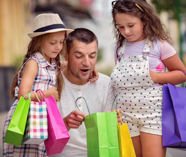 Shopping, family concept - Foto, afbeelding
