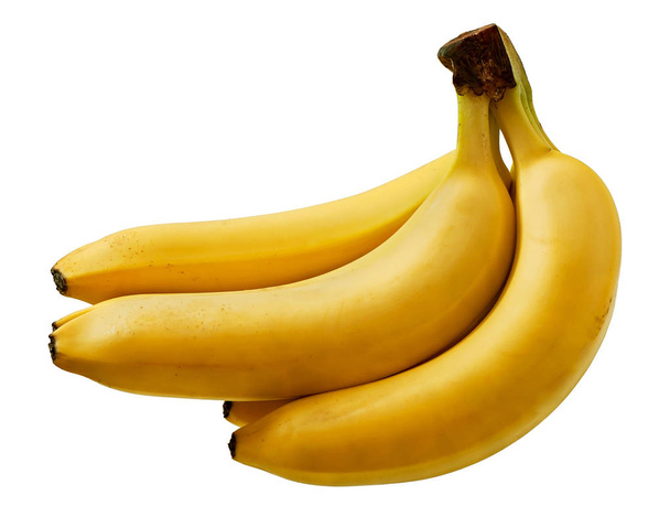 Banan na białym tle na białym tle, owoce. - Zdjęcie, obraz