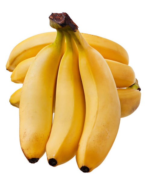 Banan na białym tle na białym tle, owoce. - Zdjęcie, obraz