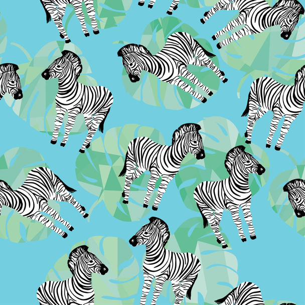 zebras seamless patern - Vecteur, image