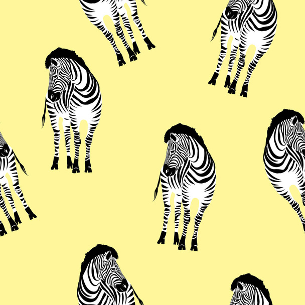 zebras seamless patern - Vector, Imagen