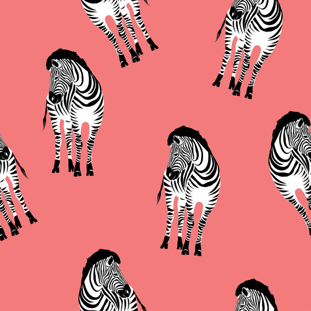 zebras seamless patern - Вектор, зображення